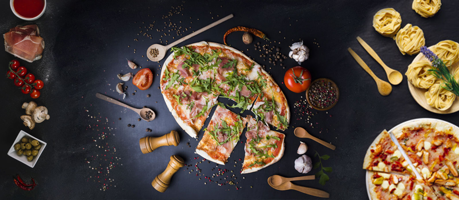 Geleneksel İtalyan pizzasının ana malzemeleri